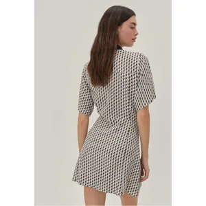Printed Collar Detail Skater Dress Size US 6 thumbnail 5