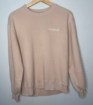 Abercrombie & Fitch Soft Collection Crew Dusty Mauve Sweatshirt (X-Small) thumbnail 1