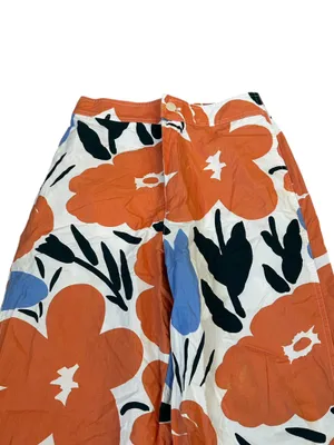 Marimekko x Uniqlo Wide Leg Pants High Waist Retro Abstract Floral Scandi-Chic thumbnail 3
