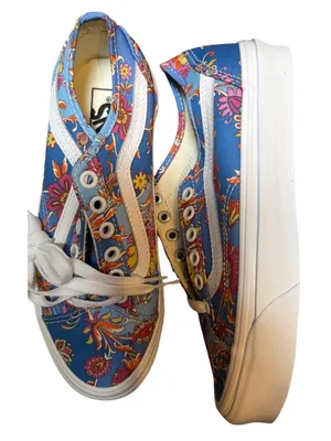 New Liberty Fabrics x Vans Old Skool Tapered Patchwork Floral Sneakers – Size 6 thumbnail 3