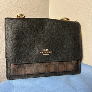 Coach Black and Brown signature Crossbody Bag thumbnail 3