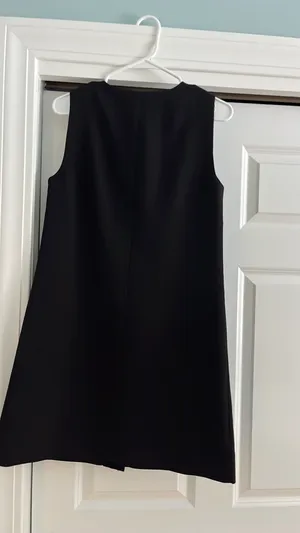 J crew button shift dress in black thumbnail 3