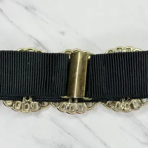 Vintage Goodheart Gold Tone Chain Stretch Cinch Belt Small/Medium ✨ thumbnail 5