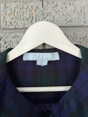 Hill House The Hazel Dress Blackwatch Tartan Plaid Cotton Ruffle Mini Medium thumbnail 7