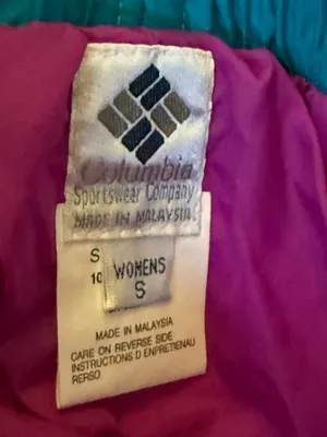 Vintage Columbia Sz Small Pink Skiing Snowboarding Snow Winter Pants Womens GOOD thumbnail 2