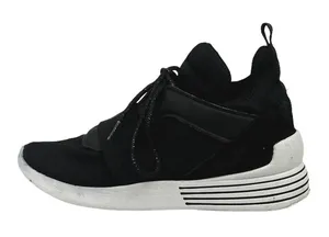 Kendall & Kylie Braydin 3 Black Mid Top Hidden Wedge Platform Sneakers Shoes 8.5 thumbnail 1