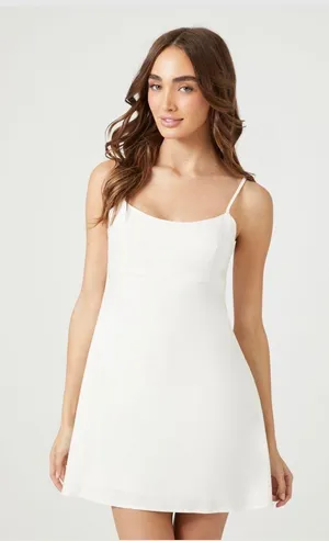 Forever 21 Babydoll White Dress thumbnail 1