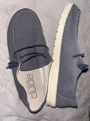 Wendy Hey Dude Chambray navy white size 10 thumbnail 1