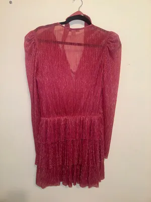 Sabina Musáyev Carry Metallic Foil Ruffled Minidress thumbnail 4