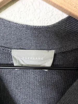 Everlane Classic Cardigan in Everyday Cotton Gray Mens‎ Size S thumbnail 6