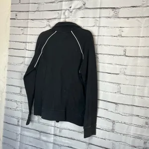 The North Face Women’s XL Fleece Softshell Full-Zip Pullover Jacket Black White thumbnail 9