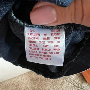 Vintage Mossimo Smocked Strapless Chambray Dress‎ thumbnail 7