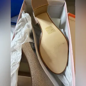NEW Benjamin Walk Touch Ups Joy Pump Heel Wedding Shoes 7M Champagne $88 thumbnail 5