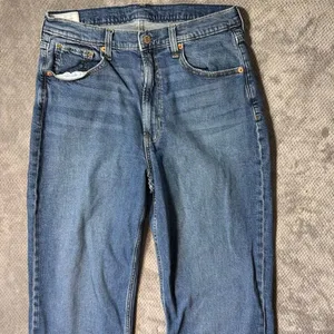 GAP ’90s Loose High Rise Jeans 10/30 Tall Medium Wash Straight Leg Side Slit Hem thumbnail 3