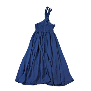 NWOT Lulus Size Small Emrah‎ Navy Blue Cross-Front Cutout Halter Midi Dress thumbnail 9