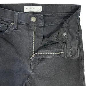 Topshop Jamie Skinny Ankle Jeans‎ 26 Black Mid-Rise Stretch Denim Emo Goth Pants thumbnail 4