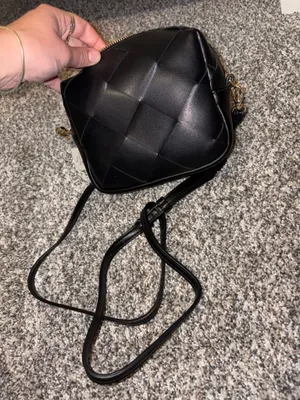 a new day Black Woven Crossbody with Gold Hardware thumbnail 5