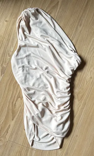 Zara  Cream Ruched top thumbnail 1