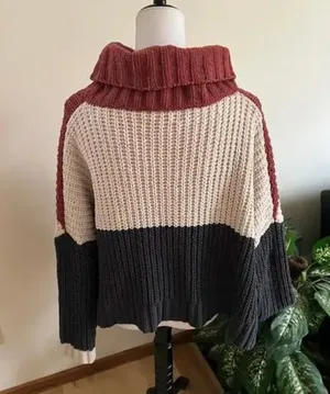 POL Stripe Chunky Knit Sweater thumbnail 2