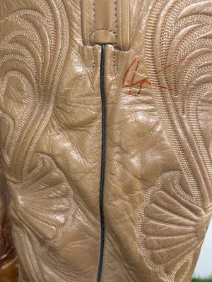 Tony Lama Cowboy Boots Men’s 10.5 D Brown Tan Leather Western thumbnail 5