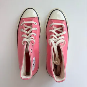 Pink Converse Chuck Taylor All Star high top trainers thumbnail 4