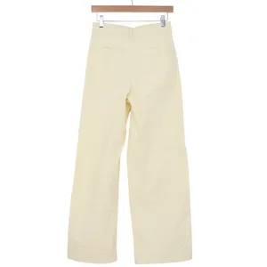 Old Navy Extra High-Rise Wide Leg Pants Cream Off-White Cotton Blend Size 2 NEW thumbnail 7
