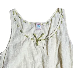 Free People Cotton Gauzy Pale Yellow Romper Small Beach Flowy thumbnail 7