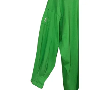 Free People Movement Green Oversized V-Neck Long Sleeve‎ Top Pleated Cuff M M/M thumbnail 7