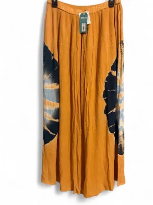 NWT Earthbound Women's Mustard Tie-Dye Panel Maxi Skirt Sz M thumbnail 3