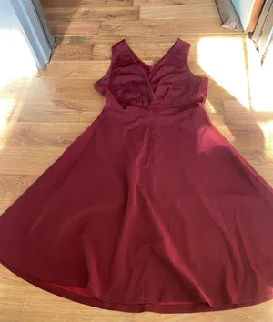 Maroon Dress thumbnail 2