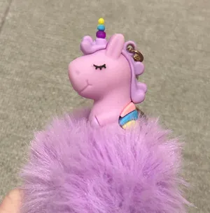 Purple Unicorn Plush Keychain/Bag Charm 4 inches NWOT thumbnail 1