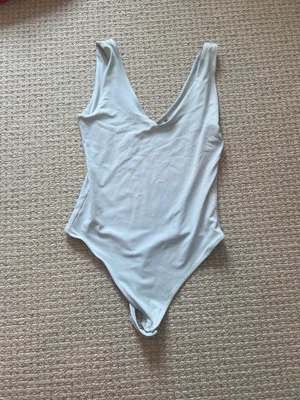 Second Skin v-Neck Blue Bodysuit   thumbnail 1