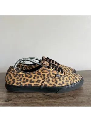 Vans Unisex Leopard Print Shoe Size 8 or 6.5 #675 thumbnail 3