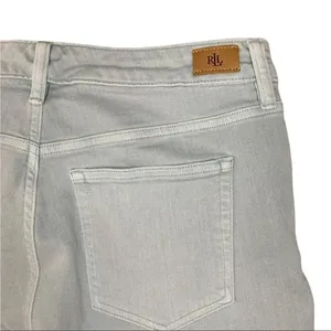 Lauren Ralph Lauren Jeans Blue Gray High Rise Premier Straight Ankle sz 10 thumbnail 9
