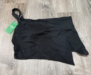 NWT Halara Black Asymmetrical Swim Top thumbnail 1
