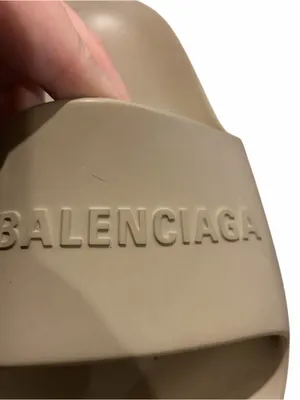 Balenciaga Slides Chunky Platform Slides Women’s Size 9 Beige Tone thumbnail 2