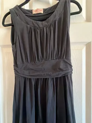 Belle Poque Black Sleeveless Ruched Waist Maxi Dress Small thumbnail 3