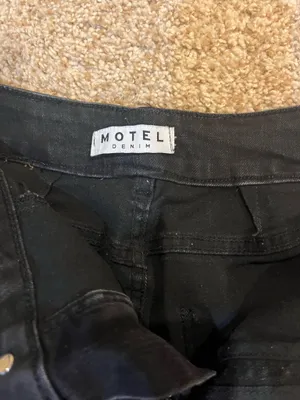 Motel Rocks Jeans Flare Black thumbnail 3