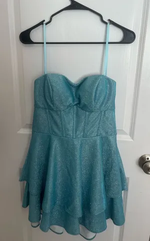 B Darlin Homecoming Dress Strapless  thumbnail 1