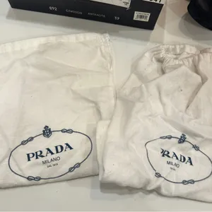 Prada Platform Stiletto T-strap Sandals Sz 39 Suede Black Gray Heels Peep Toe thumbnail 9