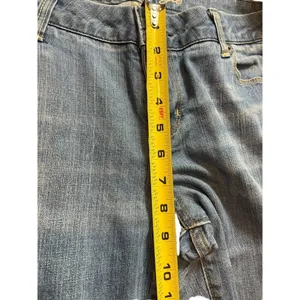 90s Y2K American Eagle Live Your Life Real Flare Distressed Denim Jeans 14 thumbnail 10