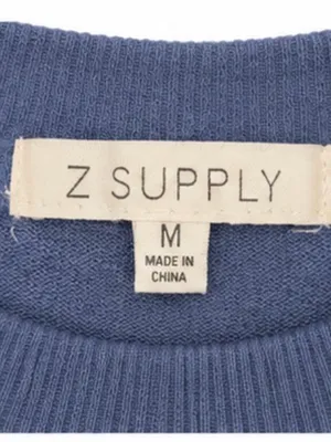 Z Supply Blue Oversized Lightweight Sweatshirt Size M thumbnail 4