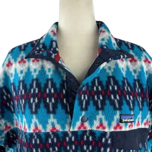 Patagonia Synchilla Fleece Snap-T Pullover Forest Carpet Deep Sea Blue Small thumbnail 3
