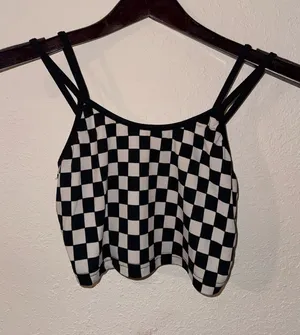 Checkered Crop Top Multiple thumbnail 1