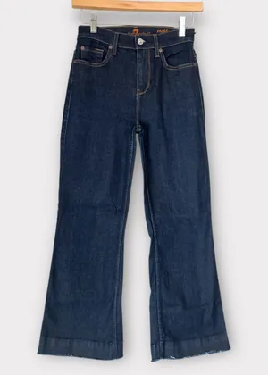 7 For All Mankind Cropped Ali Flare dark wsah euc 24 thumbnail 1