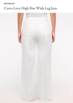 Abercrombie Curve Love High-Rise Jeans Wide Leg Short Length thumbnail 3