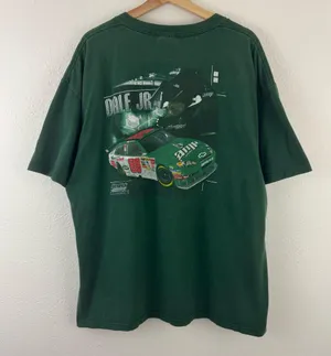 Chase Authentics Dale Earnhardt Jr 88 Vintage Green NASCAR 25th Anniversary Racing Graphic Tee thumbnail 8