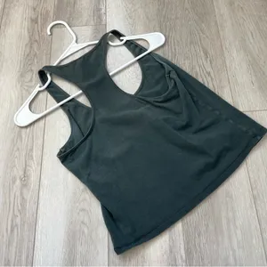 Skims Tank Top cotton scoop neck racerback womens Green (large) basic casual thumbnail 4