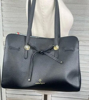 NANETTE LEPORE Arabelle Black Satchel Shoulder Bag thumbnail 2