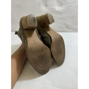 Y2K‎ Madewell Ankle Bootie Suede Sz 6 Chelsea Block Heel Greenish Italy OLDSTOCK thumbnail 4